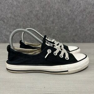 Converse Chuck Taylor All Star Low Top Black Canvas Sneakers Women's Size 7